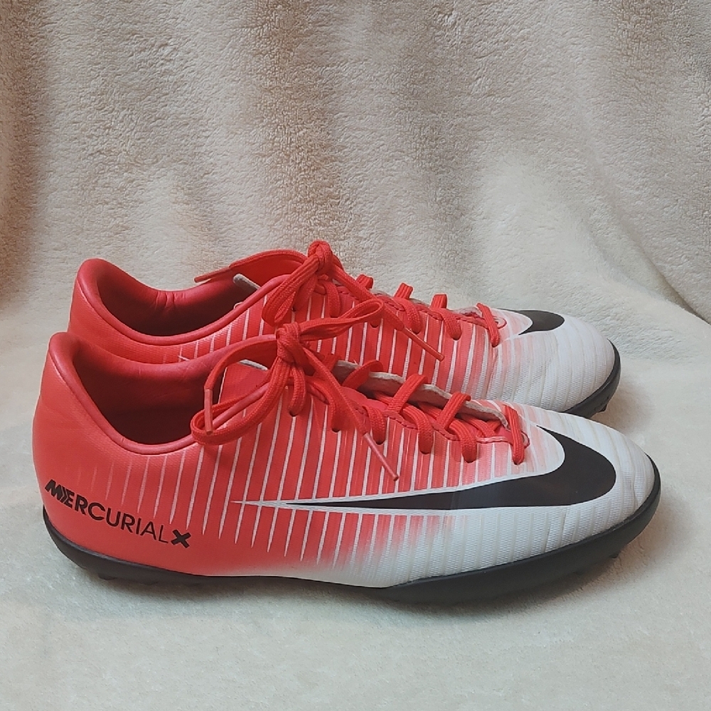 Nike Kids Mercurial X Soccer Sneakers - Red, White, Black